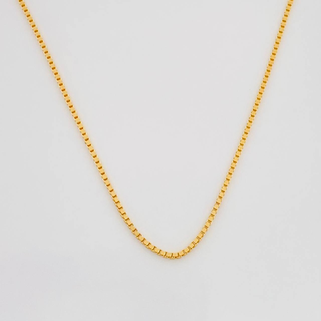 Cadena Veneciana 1.65g / 45cm / 0.64mm Oro Amarillo 18K