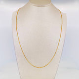 Cadena Veneciana 1.65g / 45cm / 0.64mm Oro Amarillo 18K
