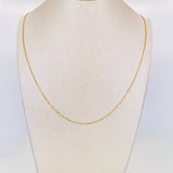 Cadena Veneciana 0.95g / 45cm / 0.5mm Oro Amarillo 18K