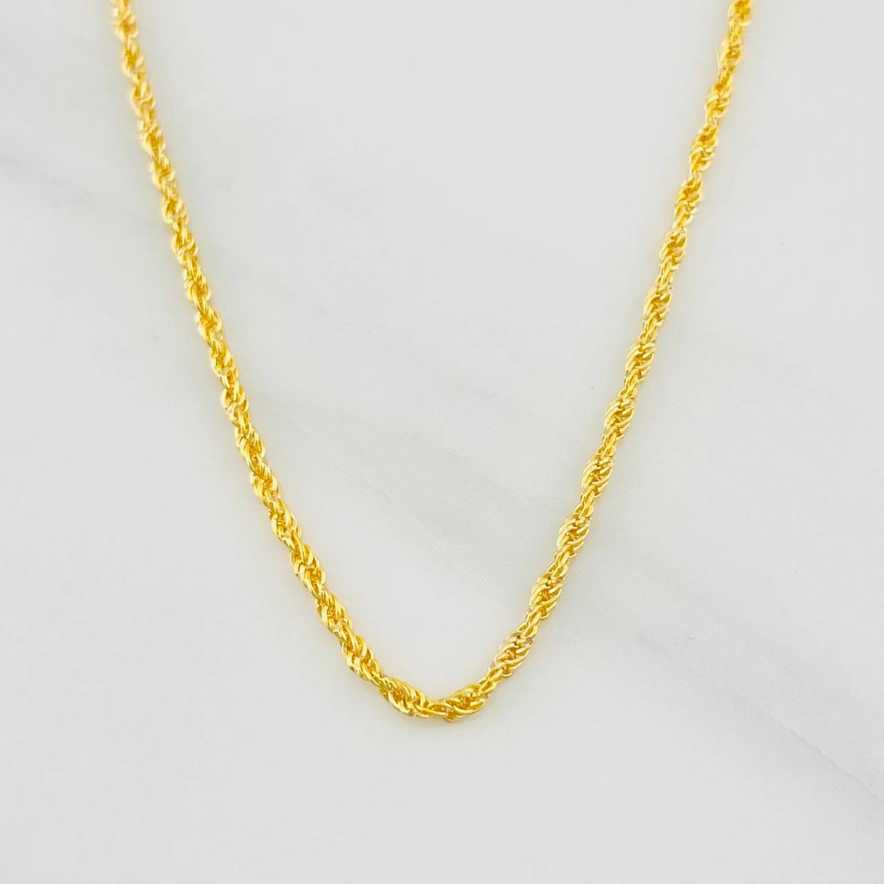 Cadena Lazo 1.05g / 60cm / 1.24mm Oro Amarillo 18K