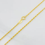 Cadena Lazo 1.05g / 60cm / 1.24mm Oro Amarillo 18K