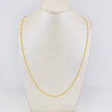 Cadena Lazo 1.05g / 60cm / 1.24mm Oro Amarillo 18K