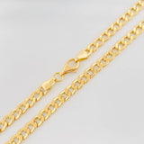 Cadena Cubana 9.95g / 60cm / 4.83mm Oro Amarillo 18K