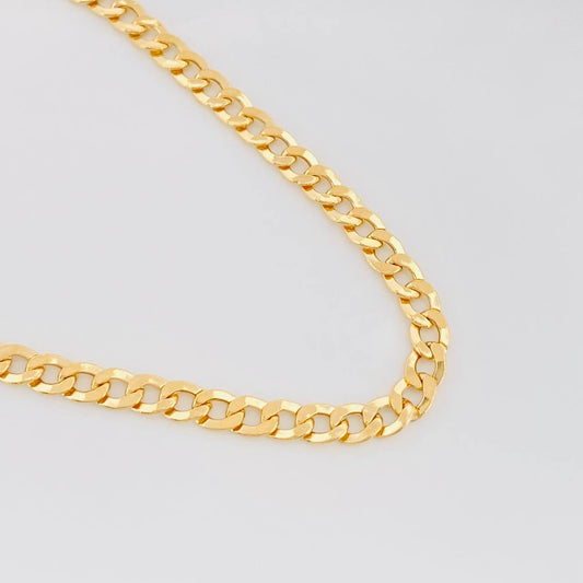 Cadena Cubana 7.35g / 60cm / 3.39mm Oro Amarillo 18K