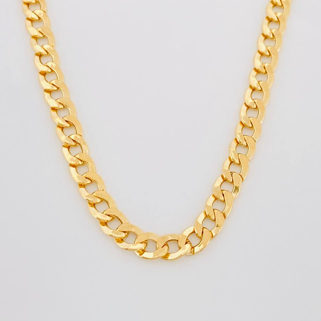 Cadena Cubana 7.35g / 60cm / 3.39mm Oro Amarillo 18K