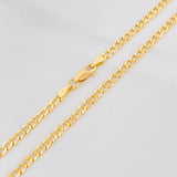 Cadena Cubana 7.35g / 60cm / 3.39mm Oro Amarillo 18K