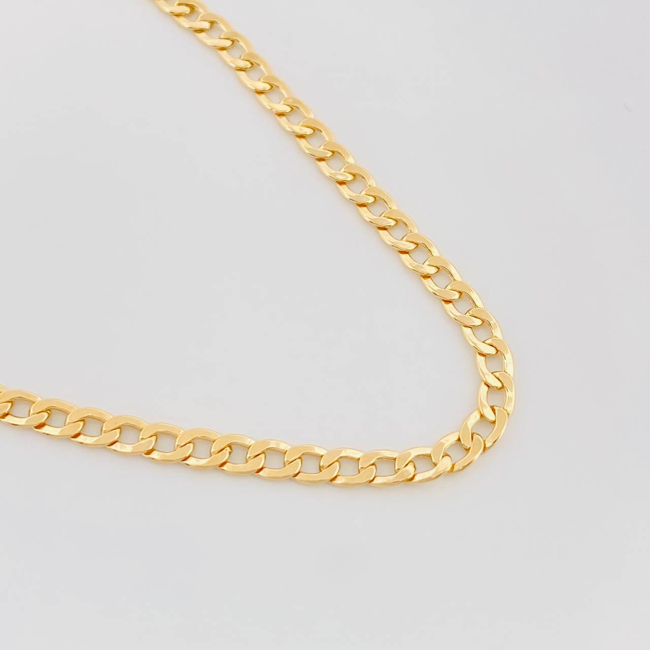 Cadena Cubana 4.1g / 60cm / 3.19mm Oro Amarillo 18K