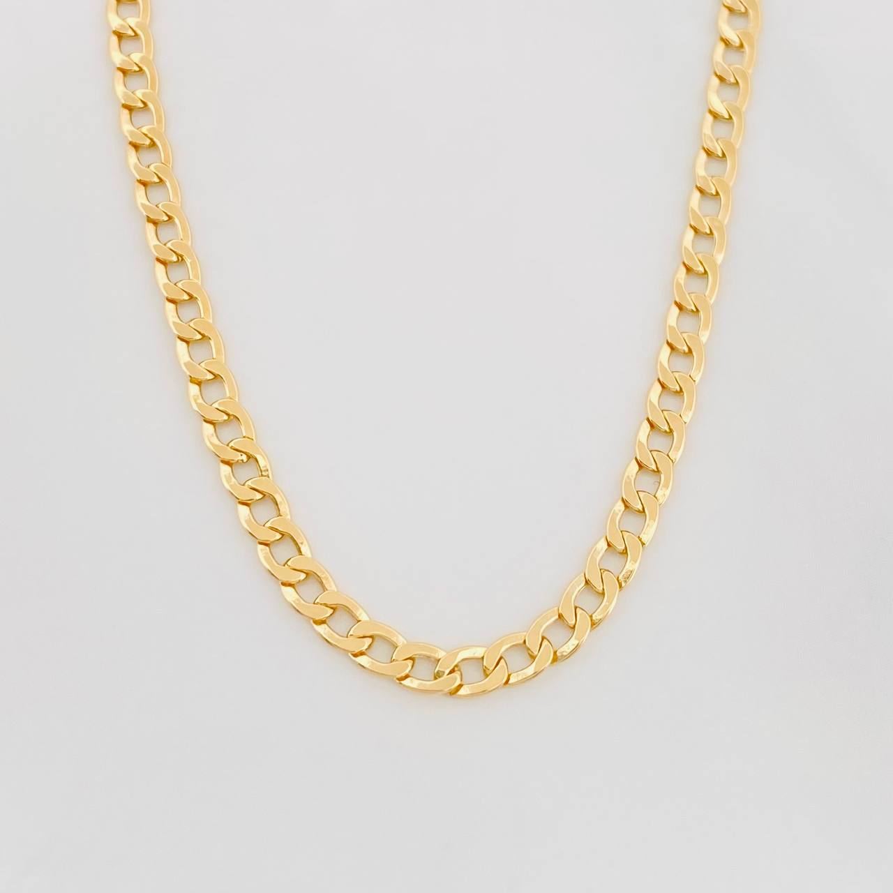 Cadena Cubana 4.1g / 60cm / 3.19mm Oro Amarillo 18K