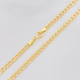 Cadena Cubana 3.95g / 60cm / 3.15mm Oro Amarillo 18K