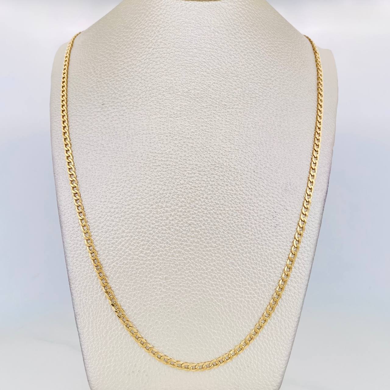 Cadena Cubana 4.1g / 60cm / 3.19mm Oro Amarillo 18K