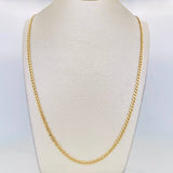 Cadena Cubana 3.95g / 60cm / 3.15mm Oro Amarillo 18K