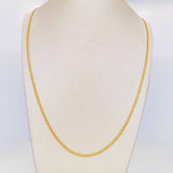 Cadena Cubana 2.5g / 60cm / 2.4mm Oro Amarillo 18K
