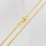Cadena China 2.6g / 45cm / 1.49mm Oro Amarillo 18K