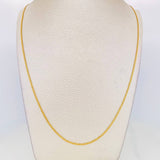 Cadena China 3.35g / 60cm / 1.49mm Oro Amarillo 18K