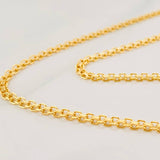 Cadena China 7.2g / 60cm / 2.42mm Oro Amarillo 18K
