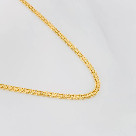 Cadena China 5.5g / 60cm / 2.2mm Oro Amarillo 18K