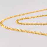 Cadena China 4.95g / 50cm / 2.2mm Oro Amarillo 18K