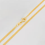 Cadena China 5.5g / 60cm / 2.2mm Oro Amarillo 18K