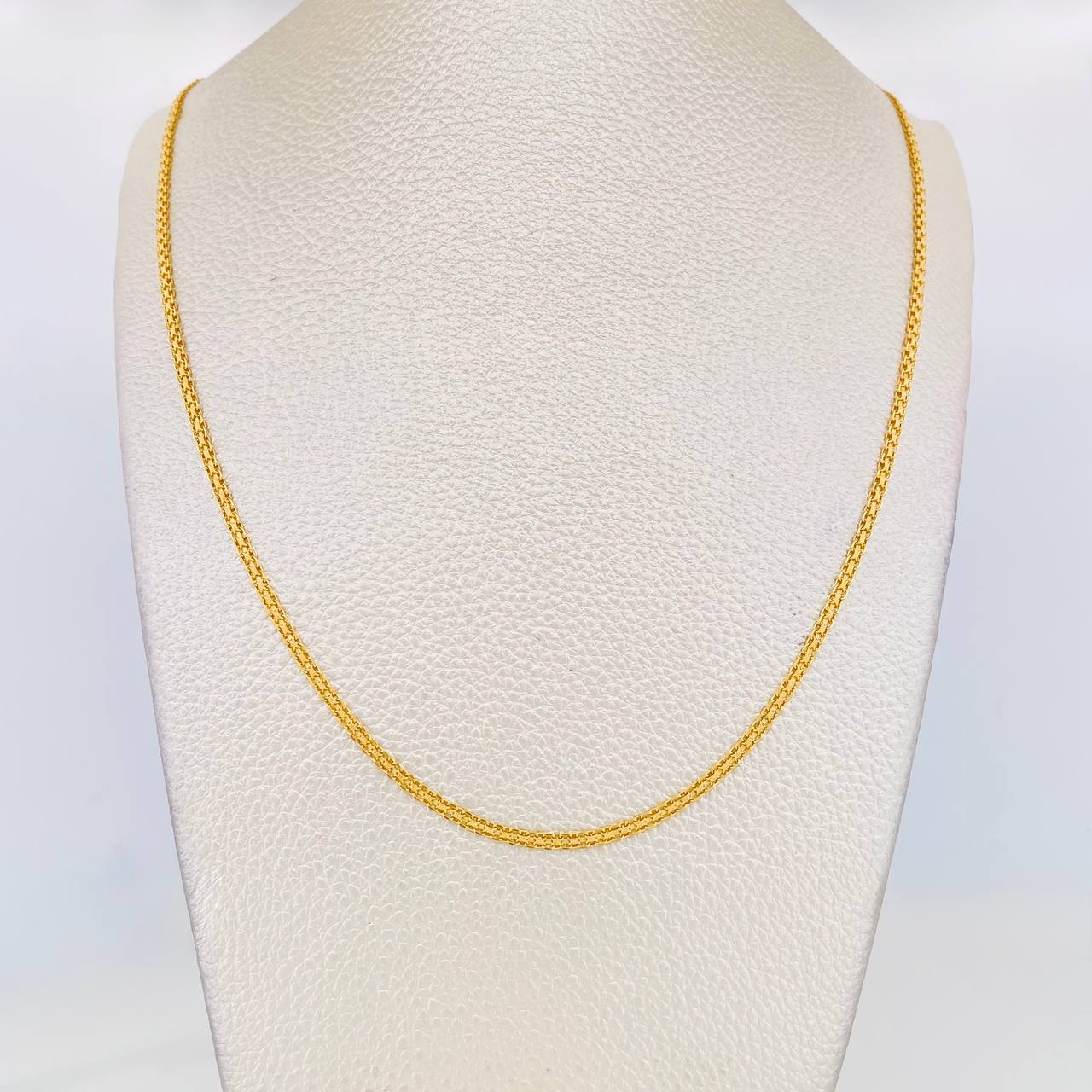 Cadena China 4.95g / 50cm / 2.2mm Oro Amarillo 18K