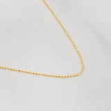 Cadena Militar 1.4g / 45cm / 0.8mm Oro Amarillo 18K