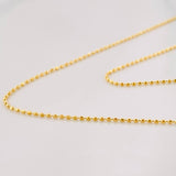 Cadena Militar 1.4g / 45cm / 0.8mm Oro Amarillo 18K