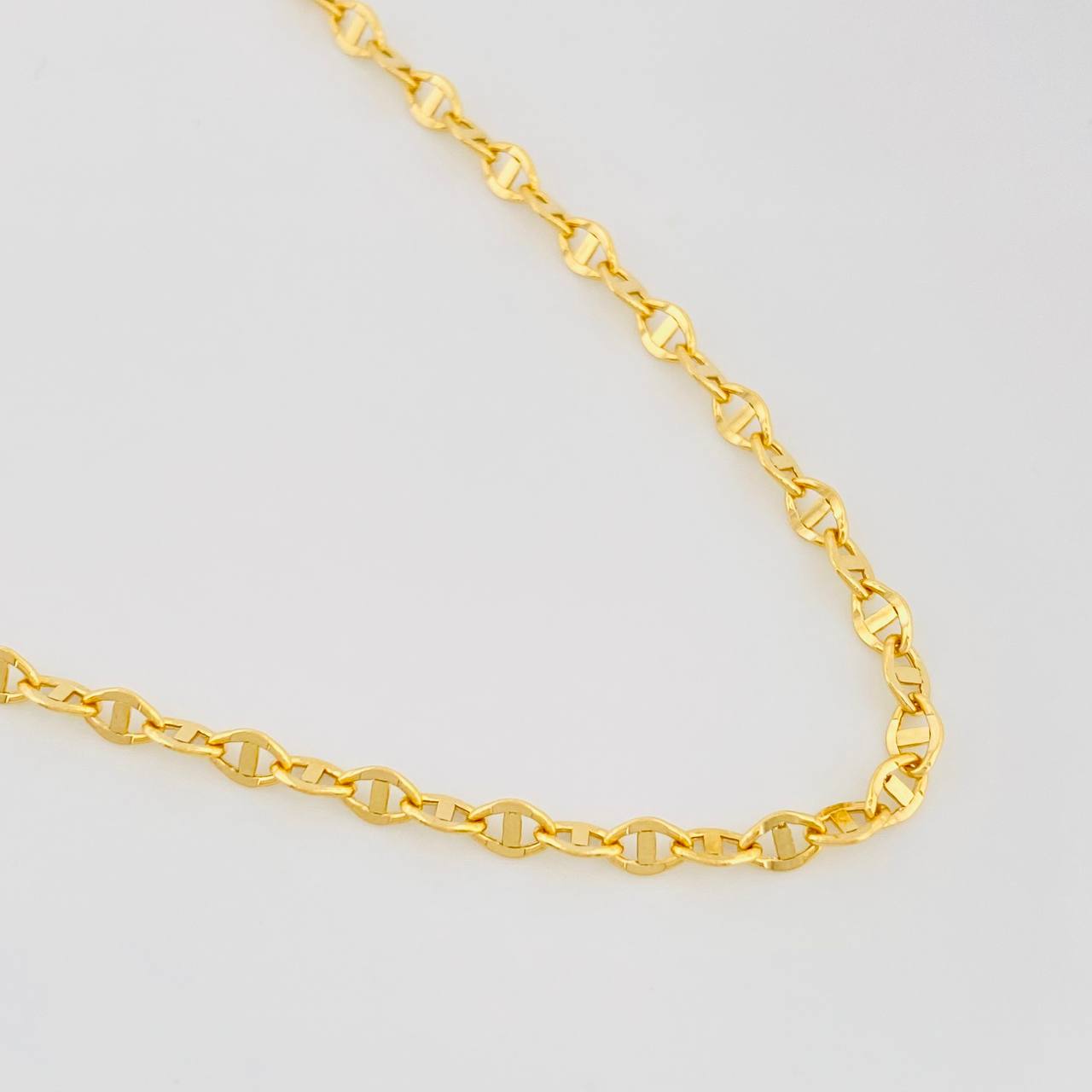 Cadena Escalera Volga 3.35g / 60cm / 2.77mm Oro Amarillo 18K