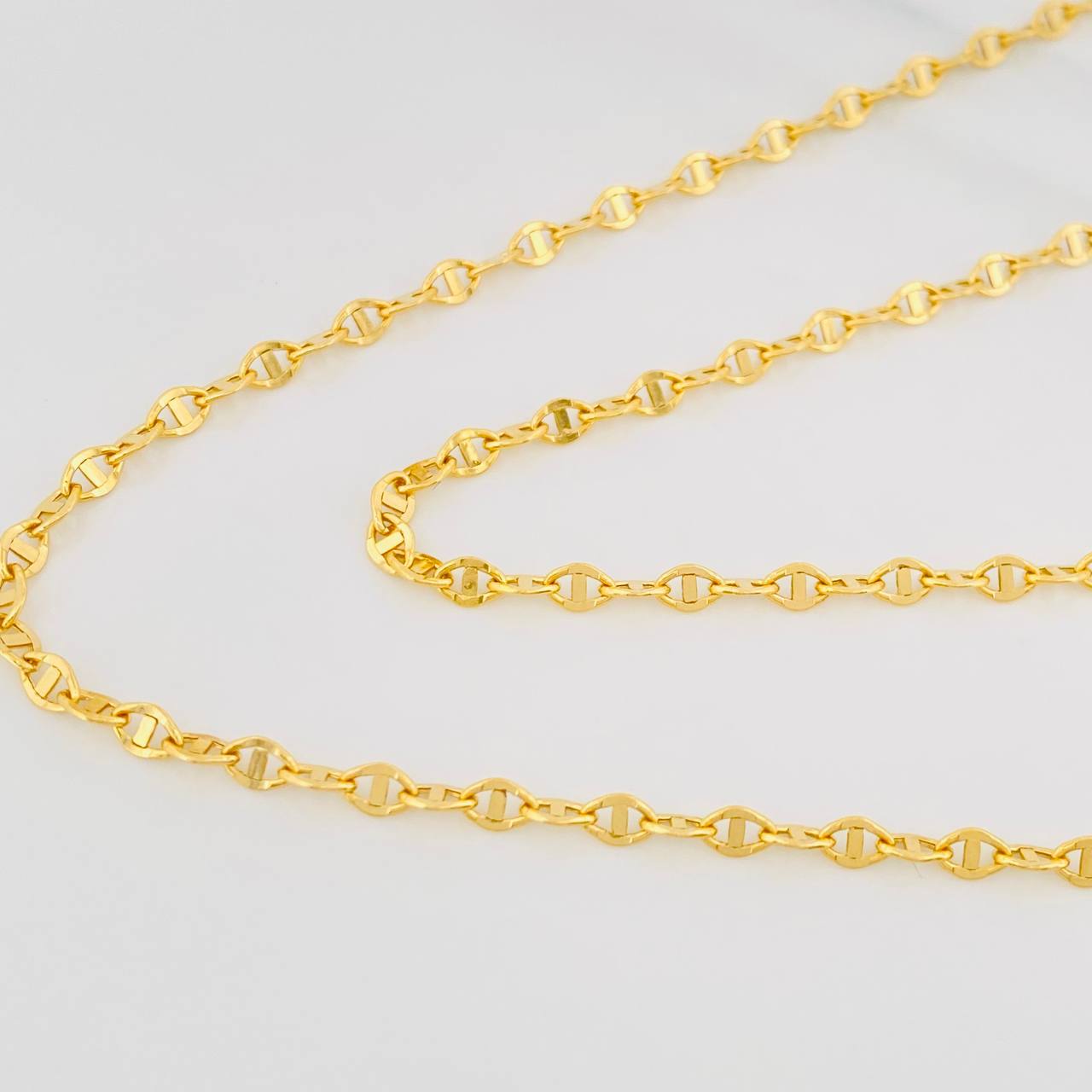 Cadena Escalera Volga 3.35g / 60cm / 2.77mm Oro Amarillo 18K