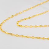 Cadena Escalera Volga 3.35g / 60cm / 2.77mm Oro Amarillo 18K