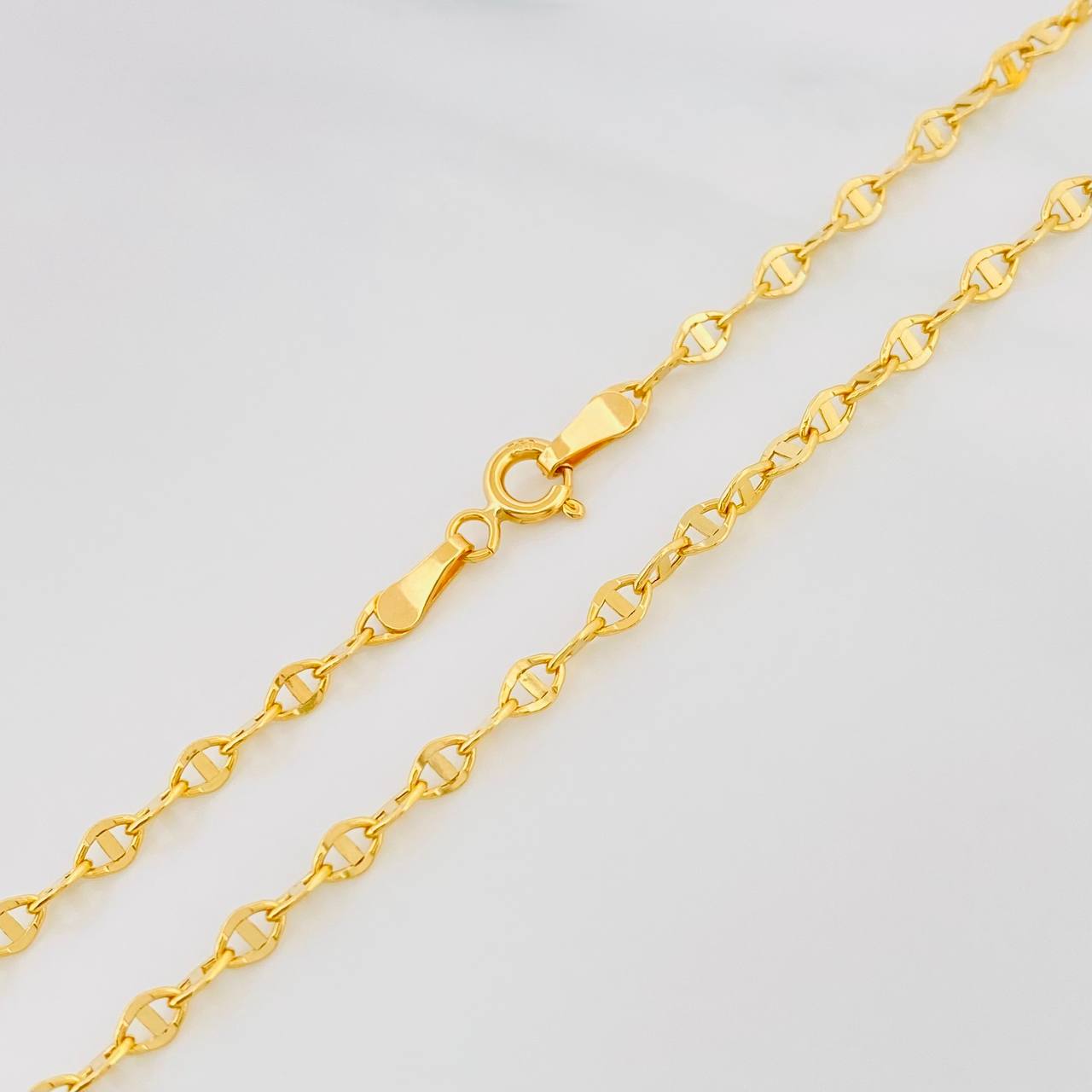 Cadena Escalera Volga 3.35g / 60cm / 2.77mm Oro Amarillo 18K