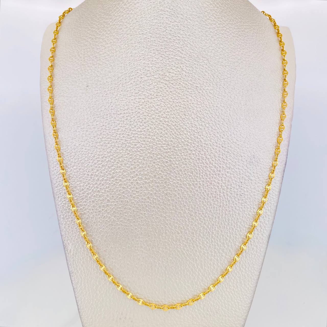Cadena Escalera Volga 3.35g / 60cm / 2.77mm Oro Amarillo 18K