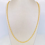 Cadena Escalera Volga 3.4g / 60cm / 2.7mm Oro Amarillo 18K