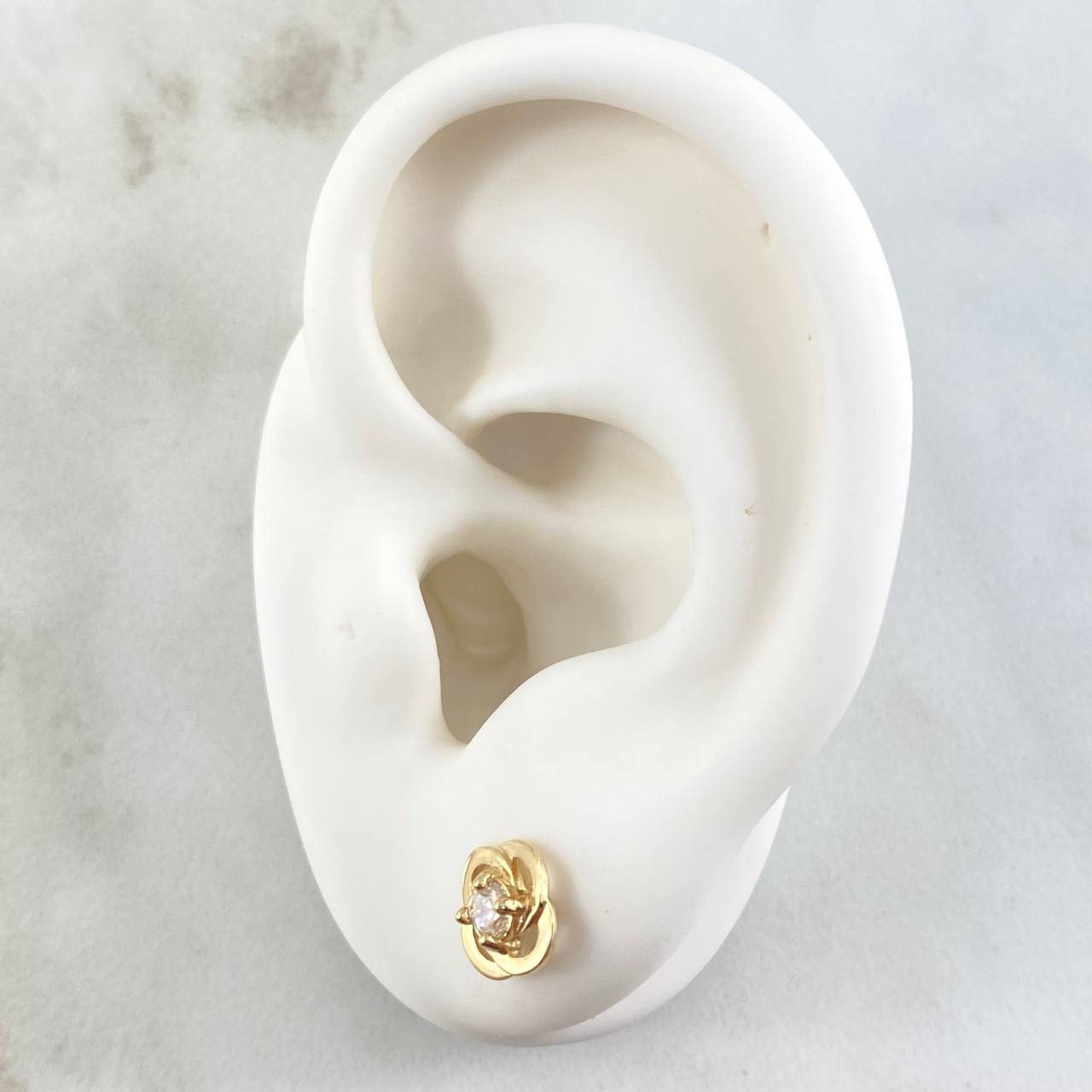 Topos Flor Espiral 1.85gr / Nac.Esp. Oro 18K