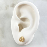 Topos Flores Tupidas 1.8gr / Nac.Esp. Oro 18K