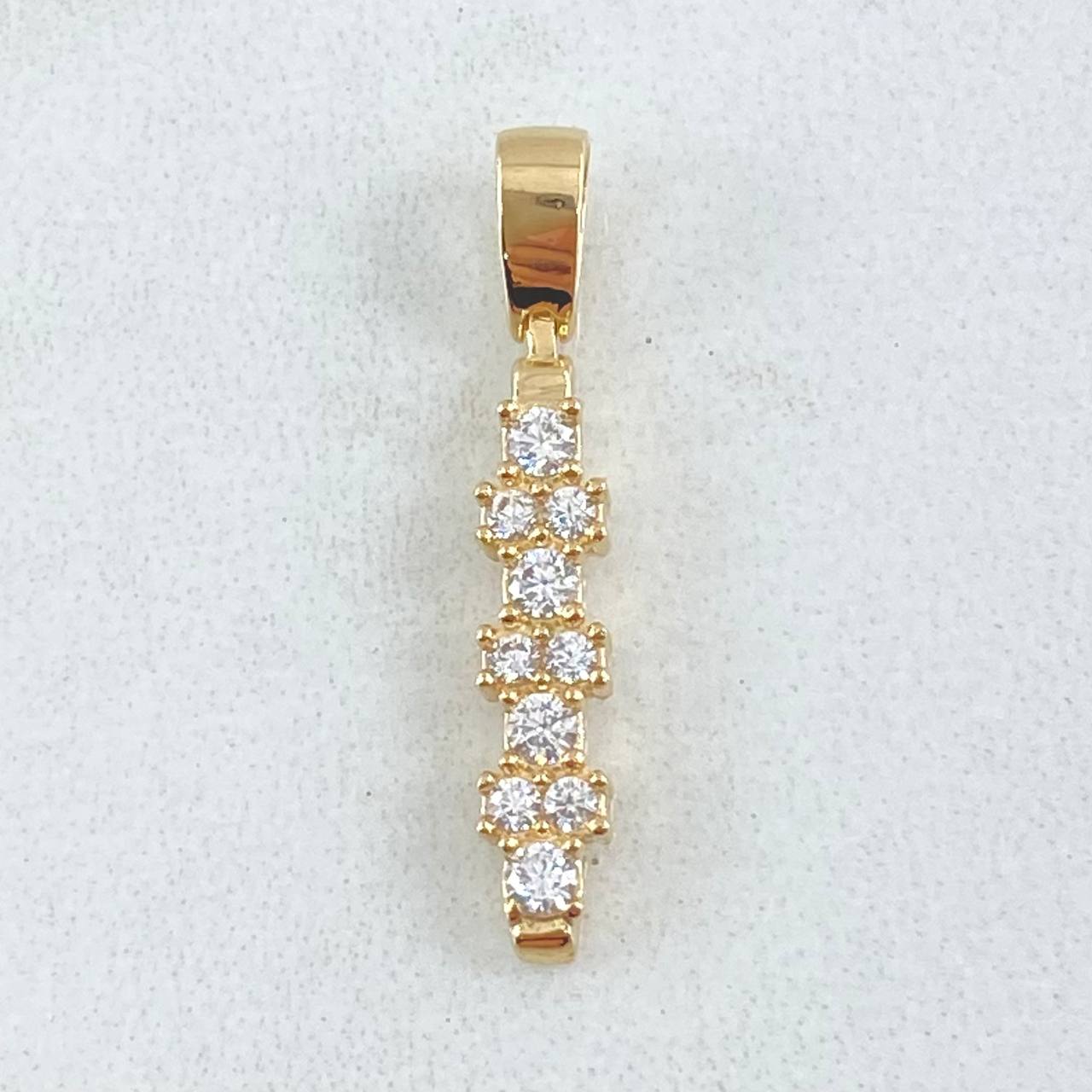 Dije Linea Rayuela 1.25gr / 2.5cm / Nac.Esp. Oro 18K