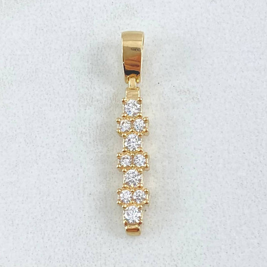 Dije Linea Rayuela 1.25gr / 2.5cm / Nac.Esp. Oro 18K