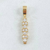 Dije Linea Rayuela 1.25gr / 2.5cm / Nac.Esp. Oro 18K