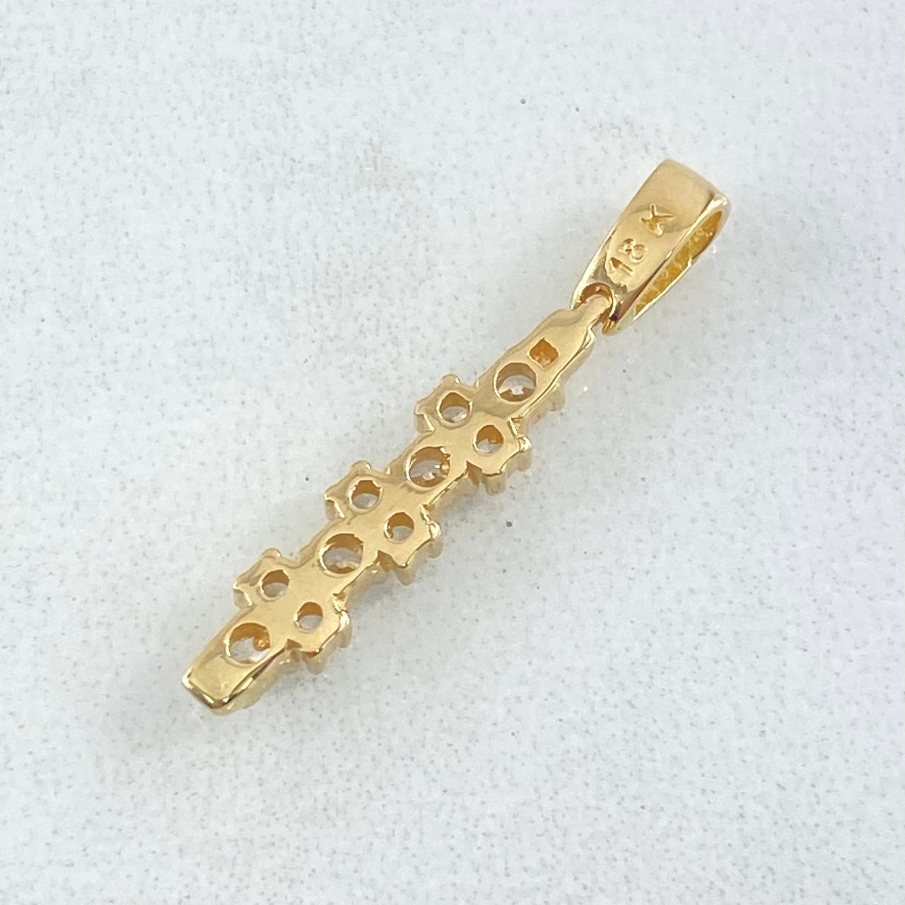 Dije Linea Rayuela 1.25gr / 2.5cm / Nac.Esp. Oro 18K