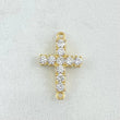 Herraje Crúz Tupida 0.95gr / 1.8cm / Nac.Esp. Oro 18K