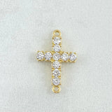 Herraje Crúz Tupida 0.95gr / 1.8cm / Nac.Esp. Oro 18K