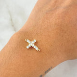 Herraje Crúz Tupida 1gr / 1.8cm / Nac.Esp. Oro 18K