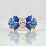 Anillo Flores Victorianas 2.4gr / T5 1/4 / Nac.Esp. Oro 18K