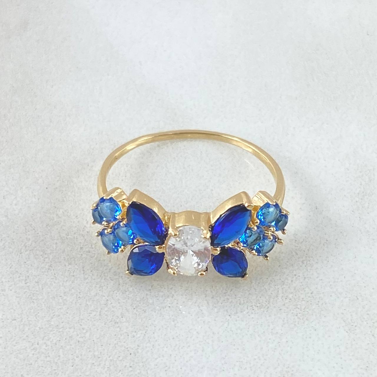 Anillo Flores Victorianas 2.4gr / T5 1/4 / Nac.Esp. Oro 18K