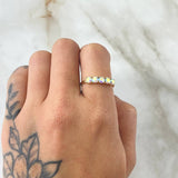 Anillo Linea Tupida 2gr / T8 / Nac.Esp. Oro 18K