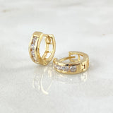 Candongas Carril 1.85gr / 1cm / Nac.Esp. Oro 18K ©