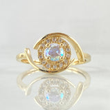 Anillo Ojo Tornasol 2.6gr / T7 3/4 / Nac.Esp. Oro 18K ©