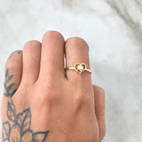 Anillo Corazon Silueta 1.85gr / T8 1/2 / Nac.Esp. Oro 18K ©
