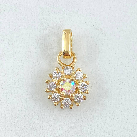 Dije Flor del Sol 1.75gr / 1.8cm / Nac.Esp. Oro 18K ©