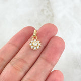 Dije Flor del Sol 1.75gr / 1.8cm / Nac.Esp. Oro 18K ©