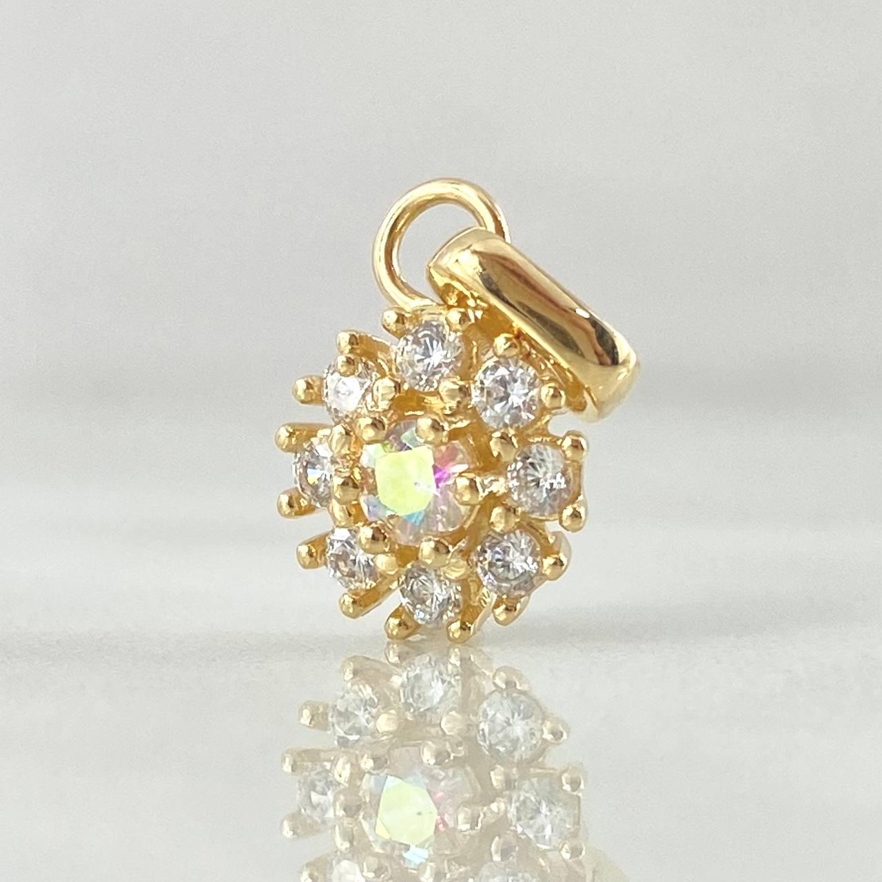 Dije Flor del Sol 1.75gr / 1.8cm / Nac.Esp. Oro 18K ©