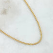 Cadena Cubana 3.7gr / 50cm / +0 Oro 18K